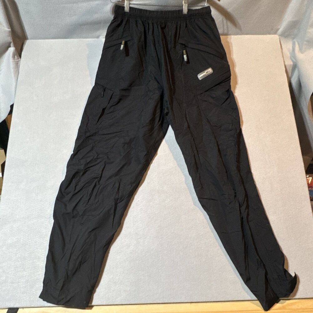 REI Women's Black Ankle Hiking Pants L Nylon Straight Zip Pockets